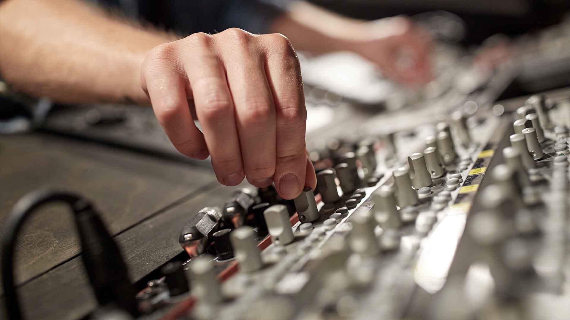 Mixer in use